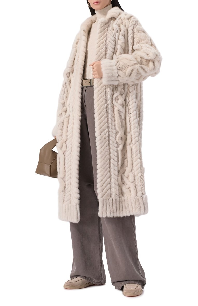 Шуба из меха норки