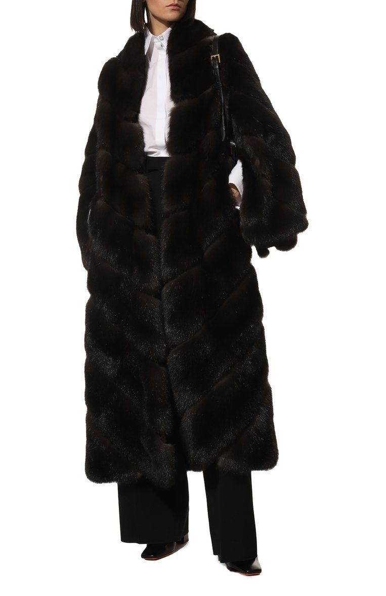 Шуба из меха соболя премиум