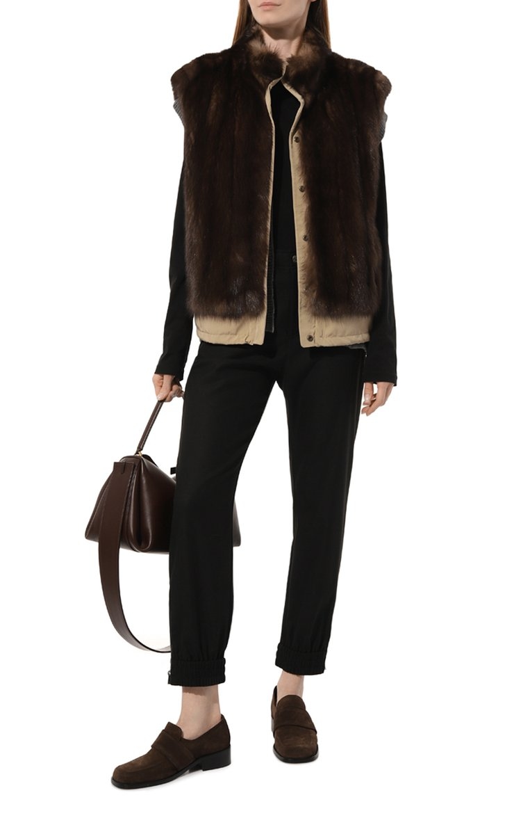 Жилет из меха соболя двухсторонний